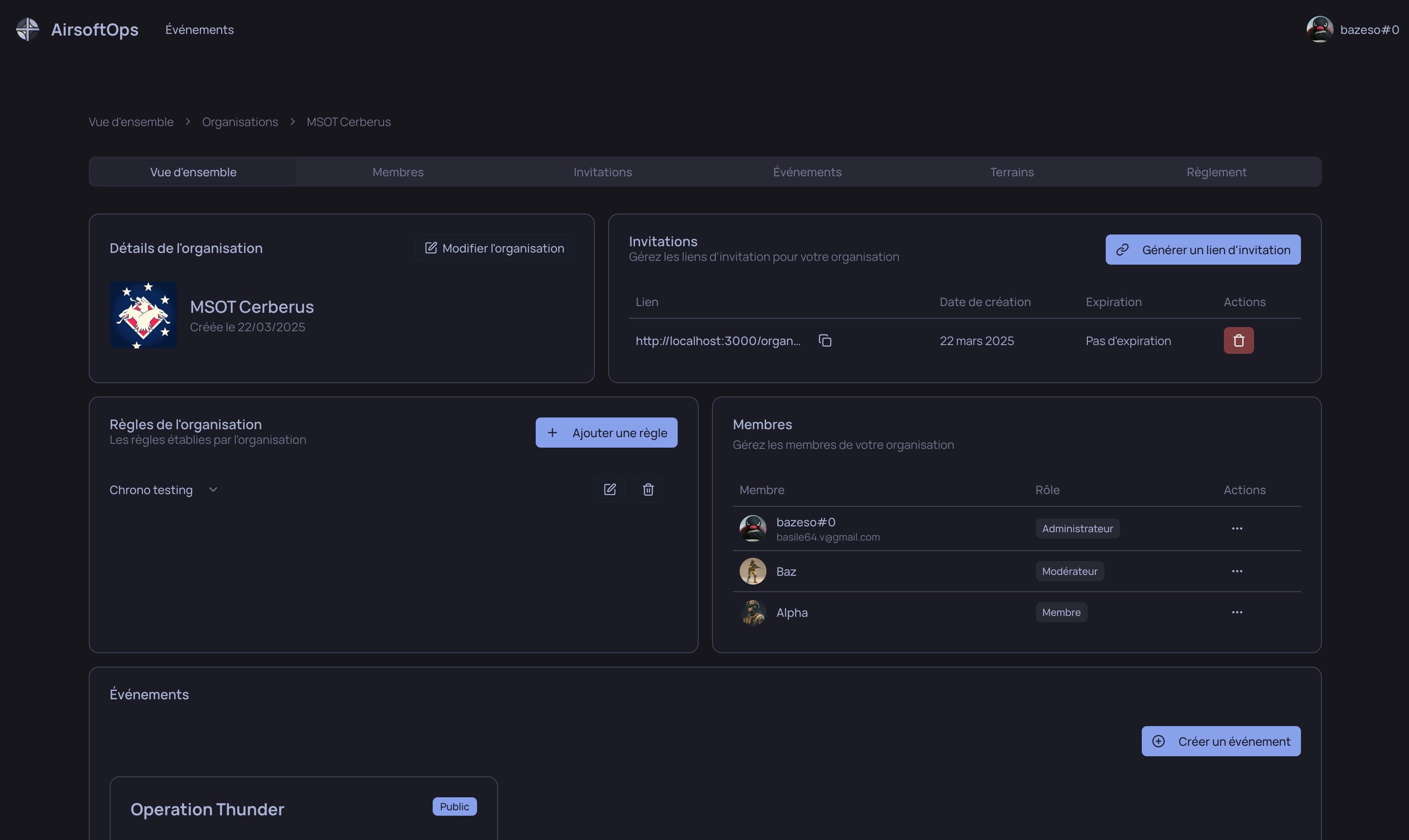 Interface AirsoftOps